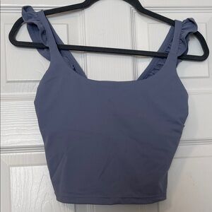 Women’s Scoop Neck Tank Top in Dusty Blue